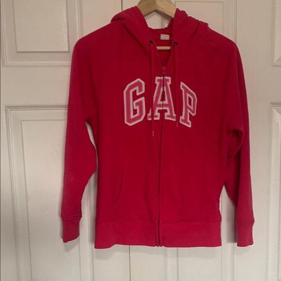 GAP Vibrant pink Zip-Up Hoodie - Picture 1 of 6